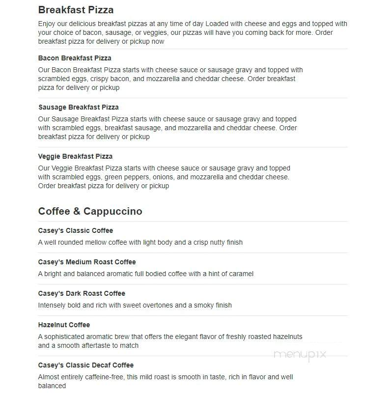 Casey's General Store - Walnut Ridge, AR menu_pic