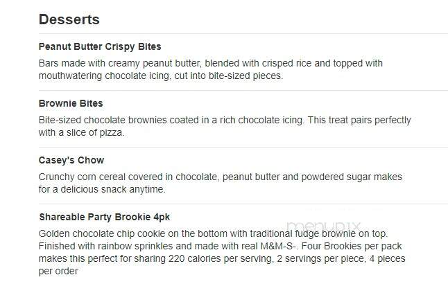 Casey's General Store - Walnut Ridge, AR menu_pic