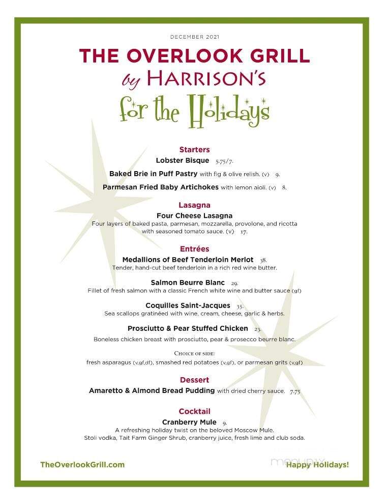 The Overlook Grill - Centre Hall, PA menu_pic