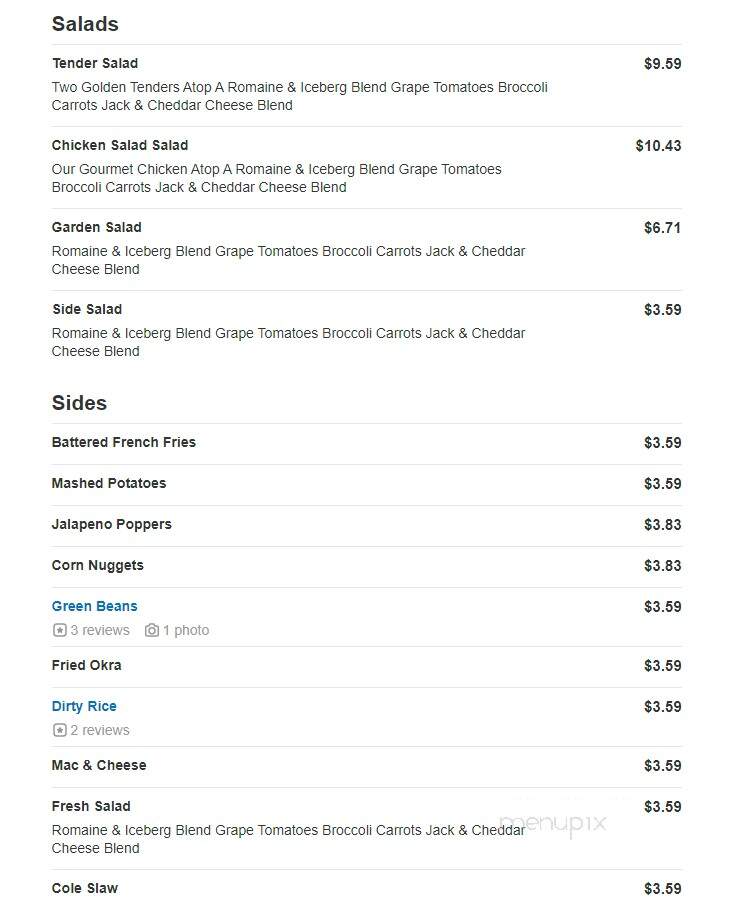 Golden Chick - Forney, TX menu_pic