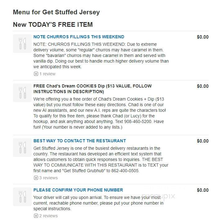 Get Stuffed Too - Union, NJ menu_pic