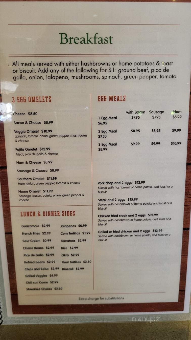 Patzcuaro Cafe - Hurst, TX menu_pic