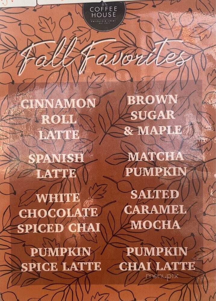 R Coffee House - Northridge, CA menu_pic