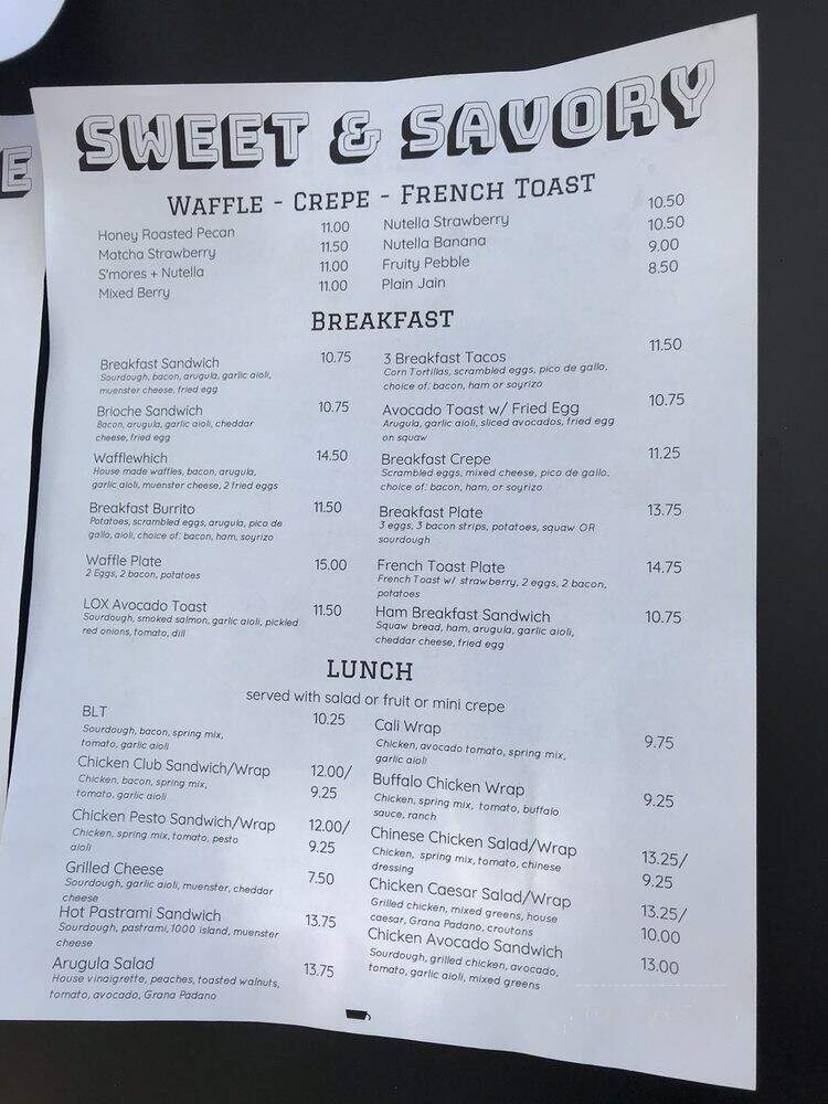 R Coffee House - Northridge, CA menu_pic