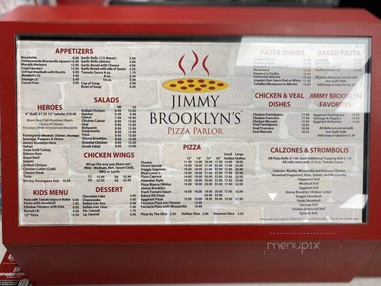 Jimmy Brooklyn's - Boca Raton, FL menu_pic