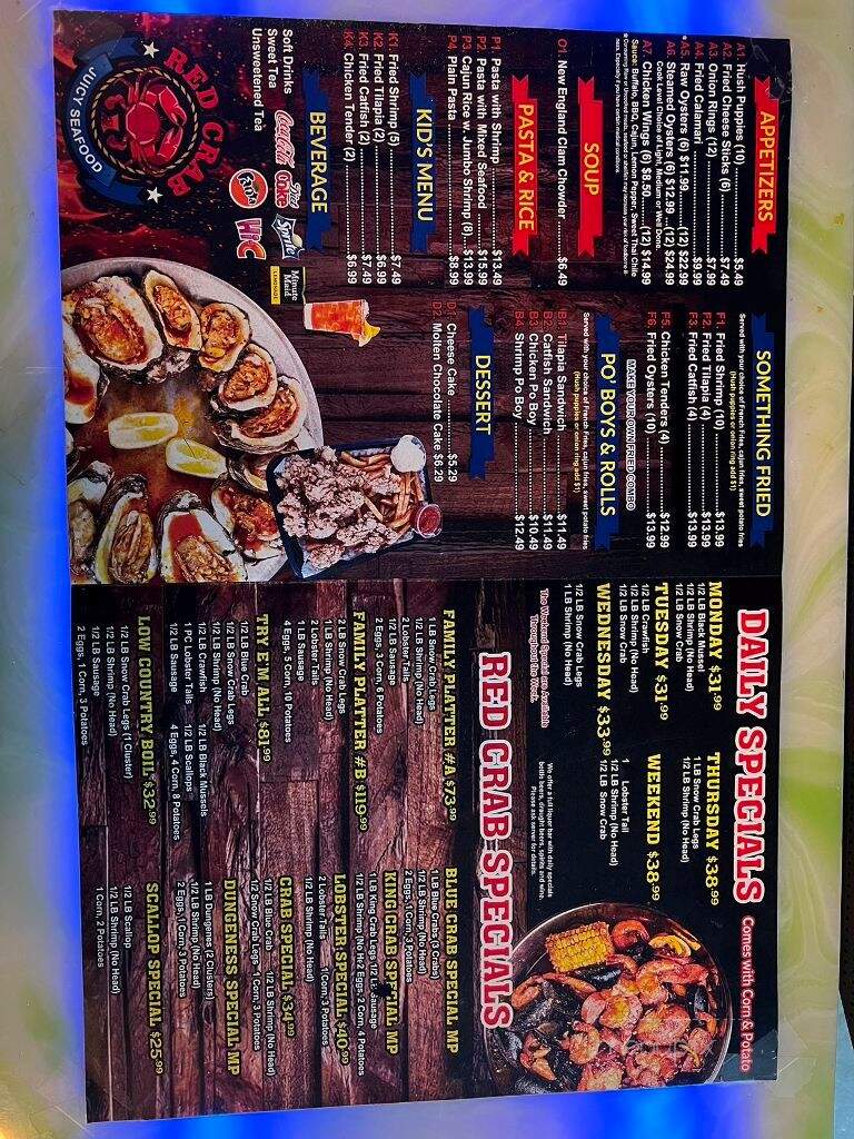 Red Crab Juicy Seafood - Melbourne, FL menu_pic