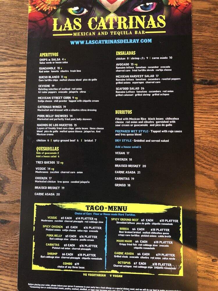 Las Catrinas Modern Mexican - Delray Beach, FL menu_pic