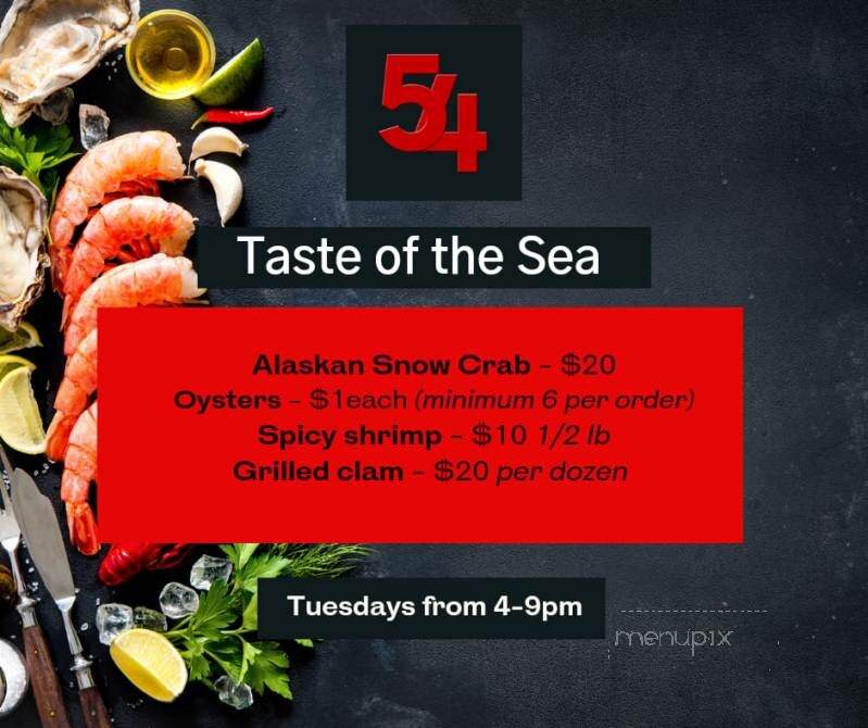 54 Restaurant - Springfield, VA menu_pic