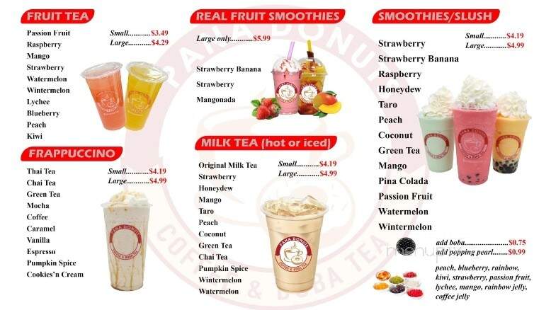 Pana Donuts Coffee & Boba Tea - Fishers, IN menu_pic