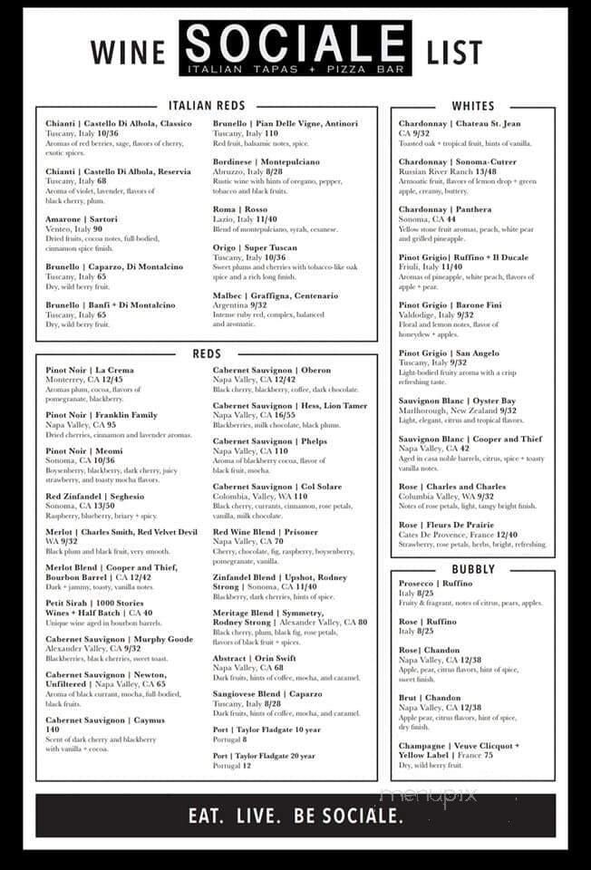Bocelli Modern Italian - Tampa, FL menu_pic