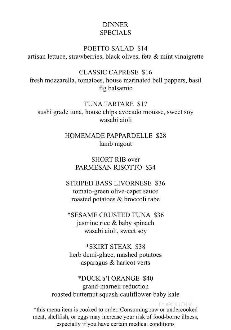Cala Luna - Mineola, NY menu_pic