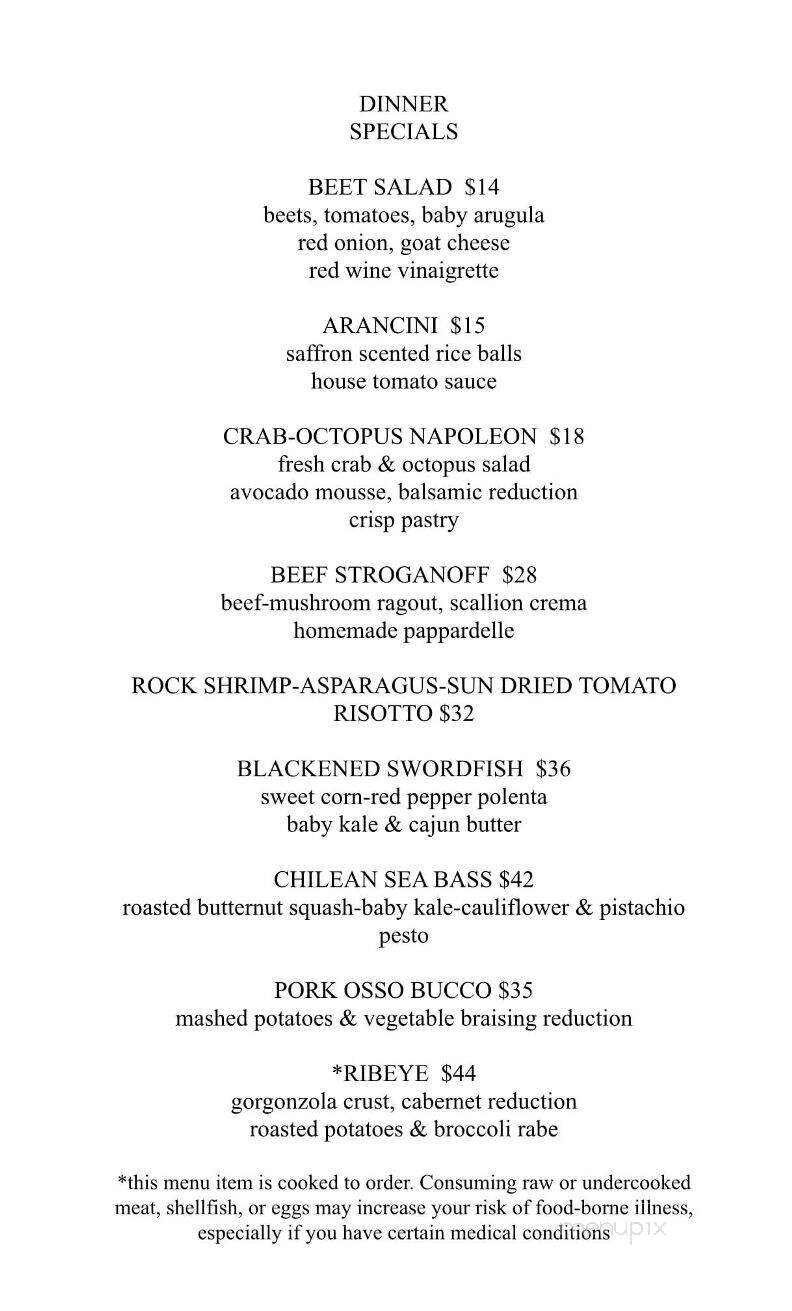Cala Luna - Mineola, NY menu_pic