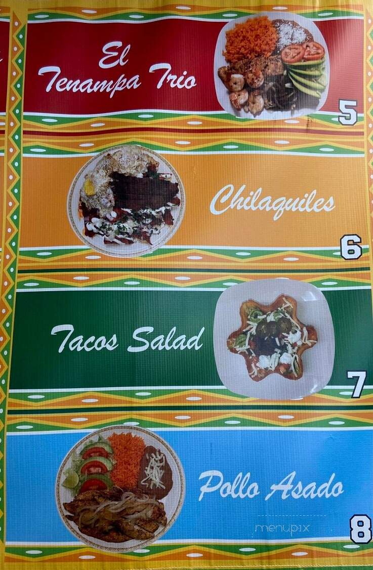 El Tenampa - Le Sueur, MN menu_pic