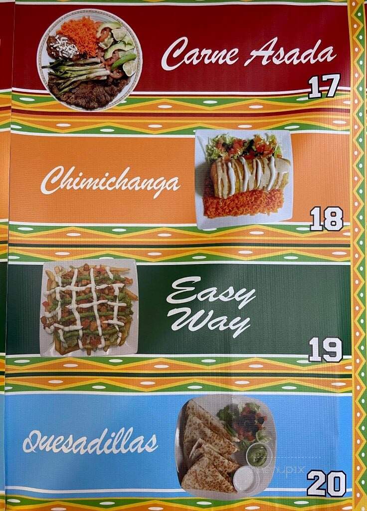 El Tenampa - Le Sueur, MN menu_pic