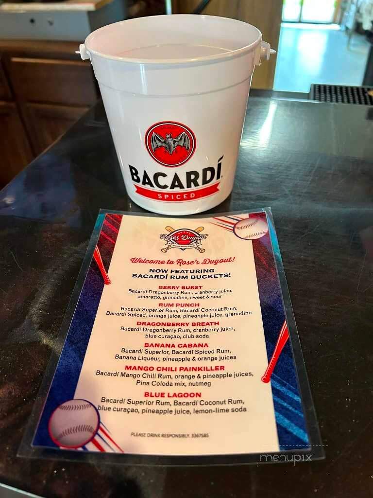 Rose's Dugout Bar & Grill - Marquette, MI menu_pic
