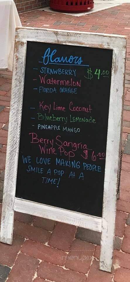 Pop Fusions Gourmet Fruit Pops - Inverness, FL menu_pic