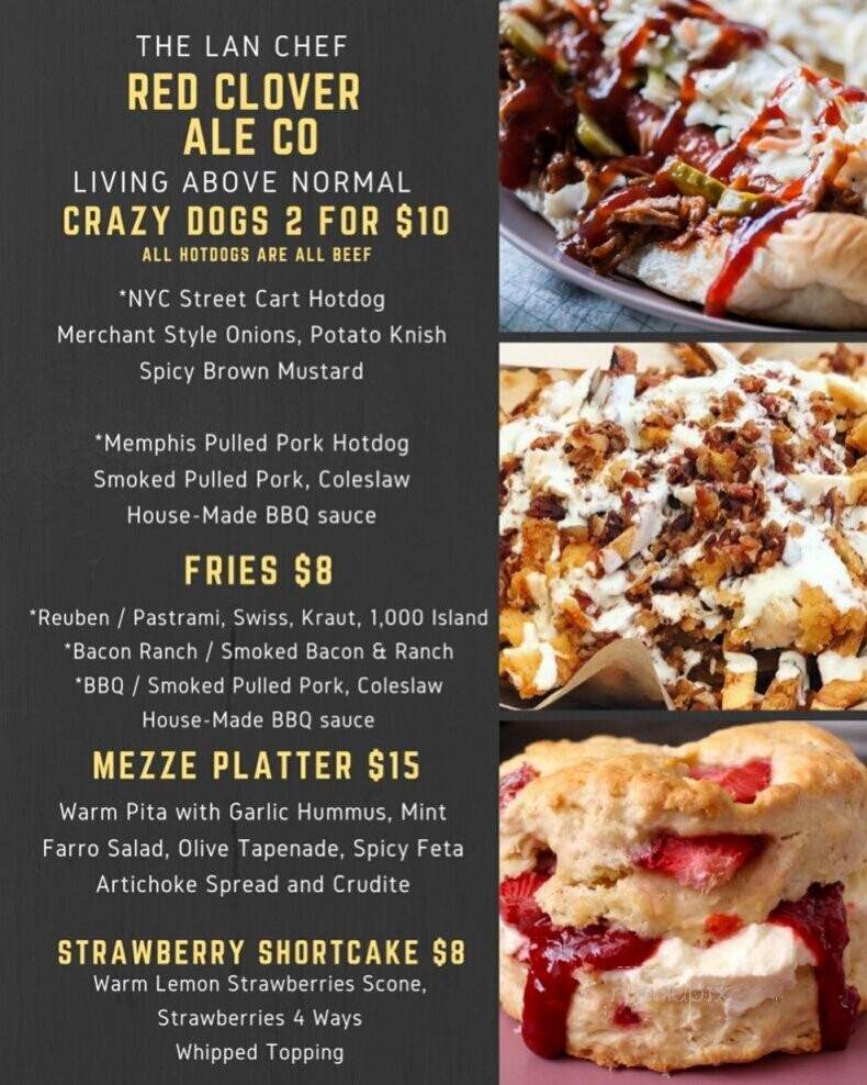 Red Clover Ale - Brandon, VT menu_pic