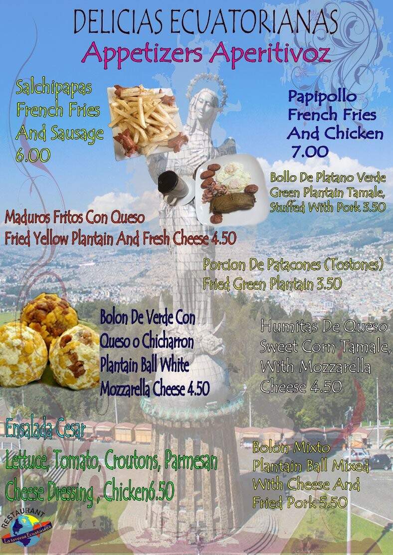 La Taverna Ecuatoriana - Baltimore, MD menu_pic