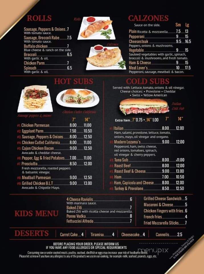Lezama's Restaurant & Pizza - Long Branch, NJ menu_pic