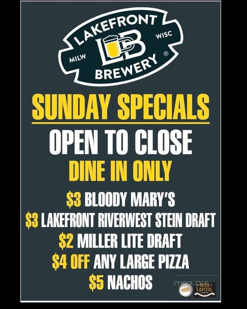 The Local - Muskego, WI menu_pic