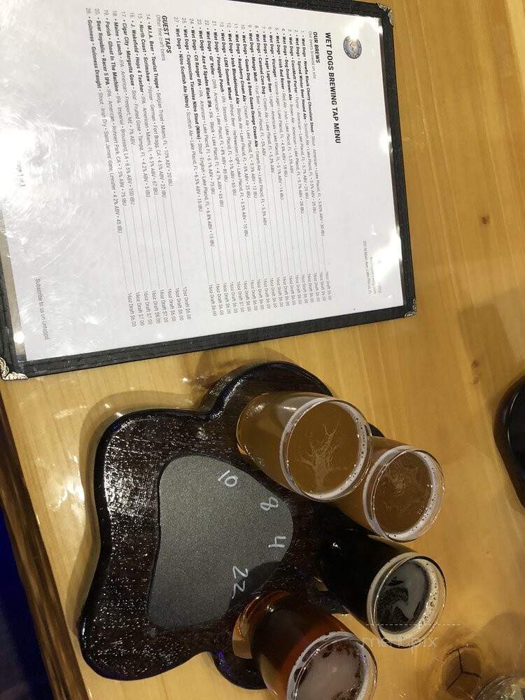 Wet Dogs Brewing - Lake Placid, FL menu_pic