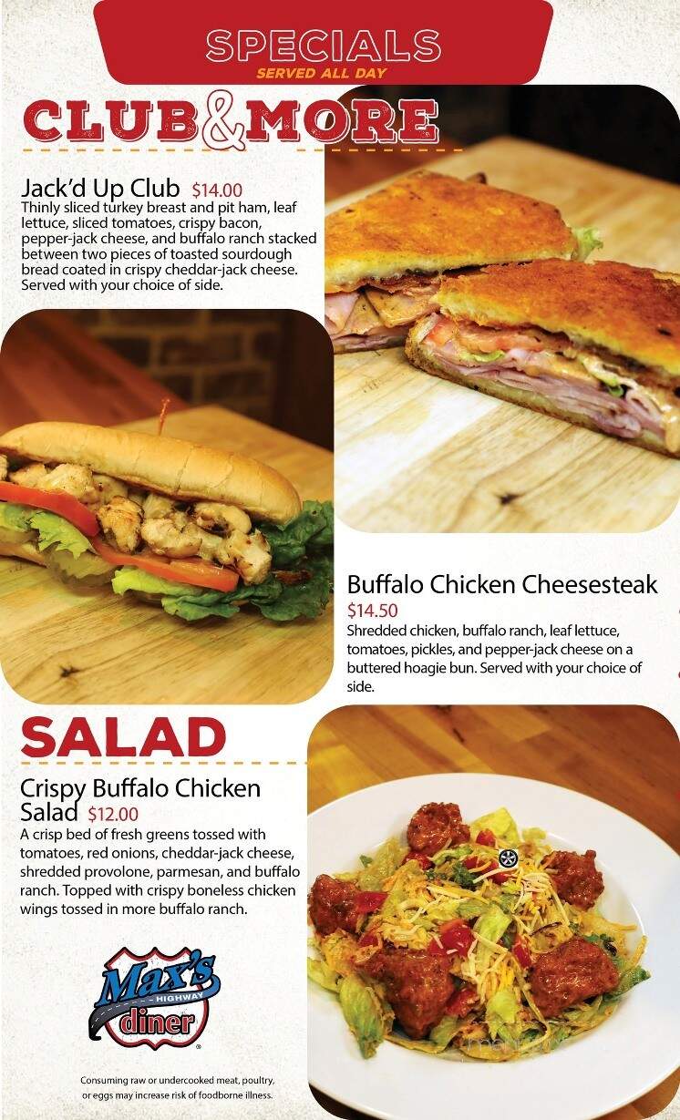 Max's Highway Diner - Big Springs, NE menu_pic