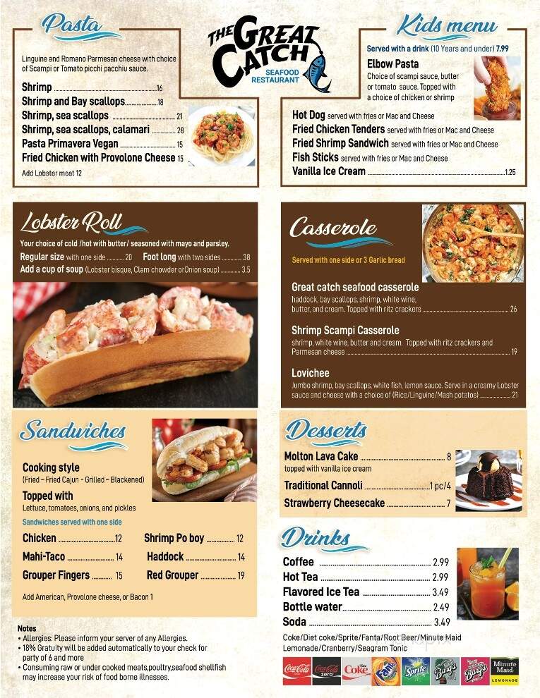 The Great Catch - Oldsmar, FL menu_pic