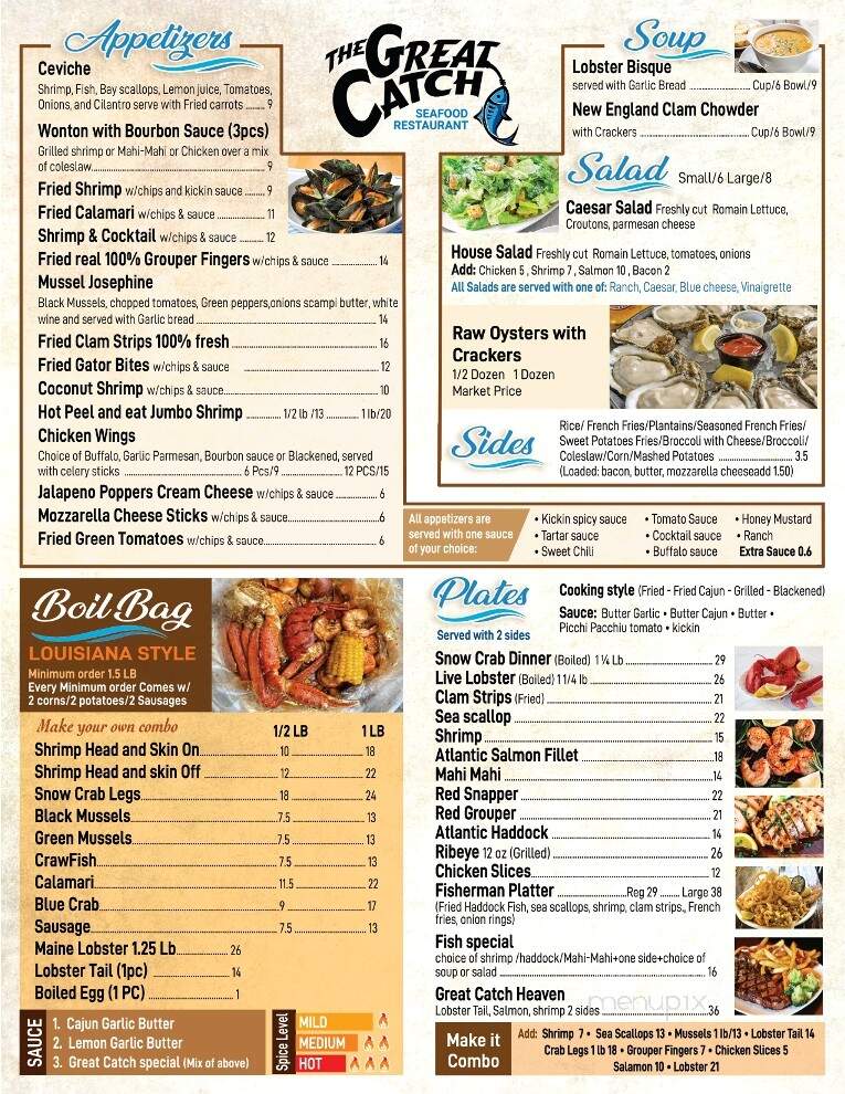 The Great Catch - Oldsmar, FL menu_pic
