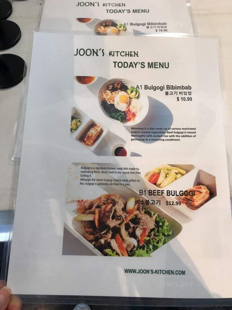 Joon's Kitchen - Webster, TX menu_pic
