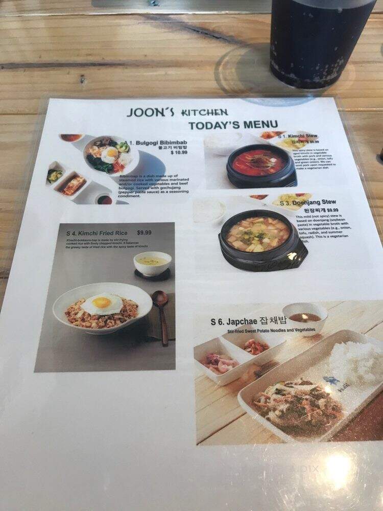 Joon's Kitchen - Webster, TX menu_pic