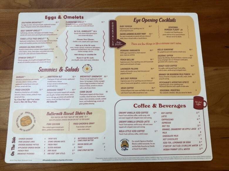 Ruby Sunshine - Birmingham, AL menu_pic