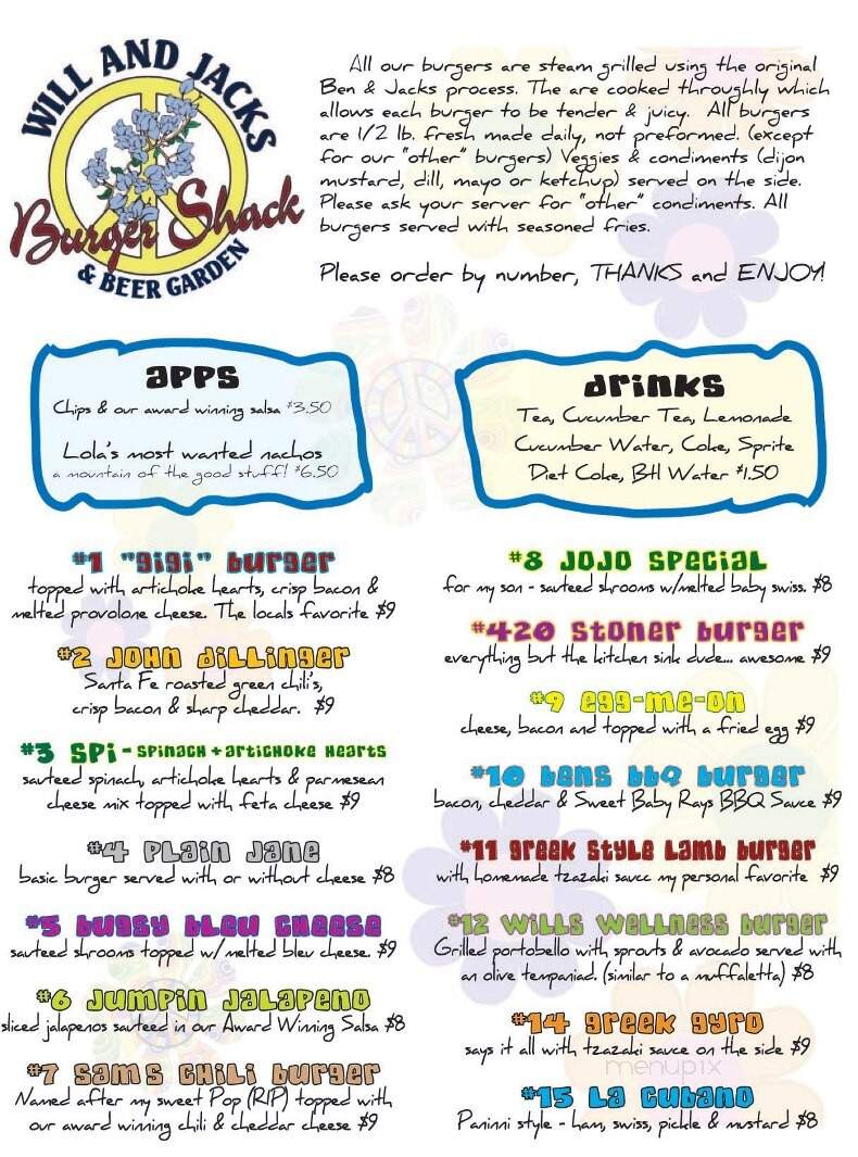 The Burger Shack - PORT ISABEL, TX menu_pic