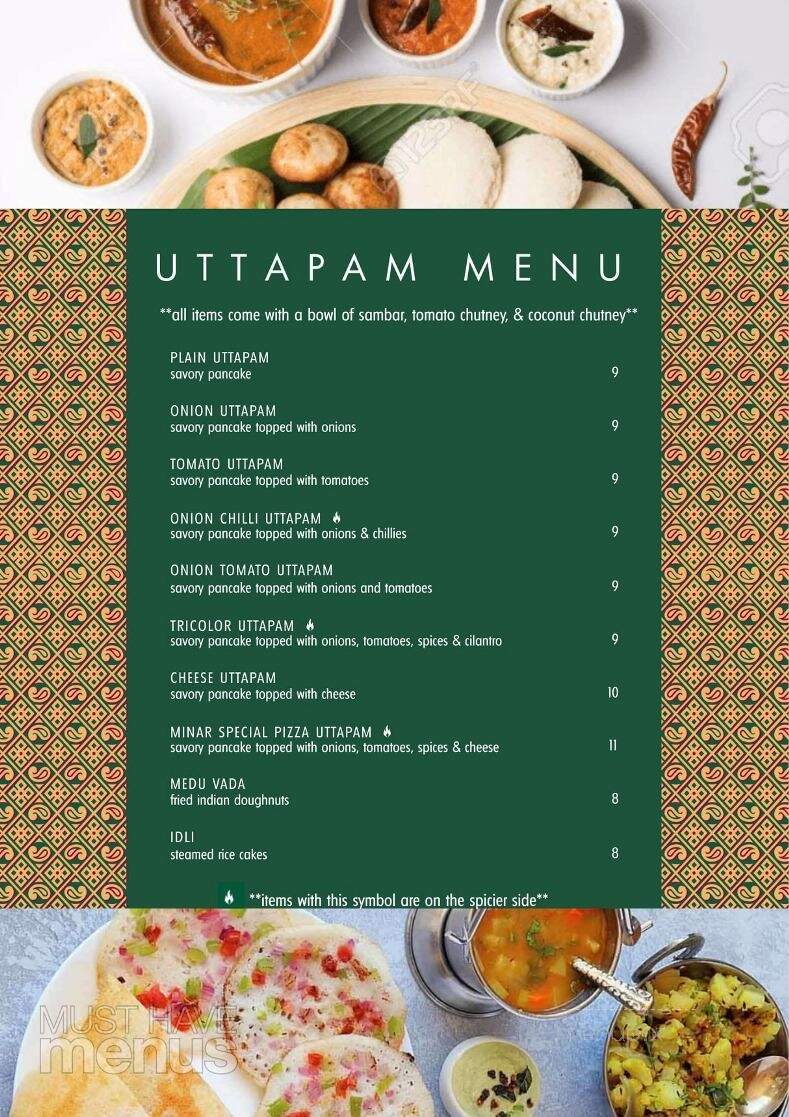 Dosa Grill - Albany, NY menu_pic