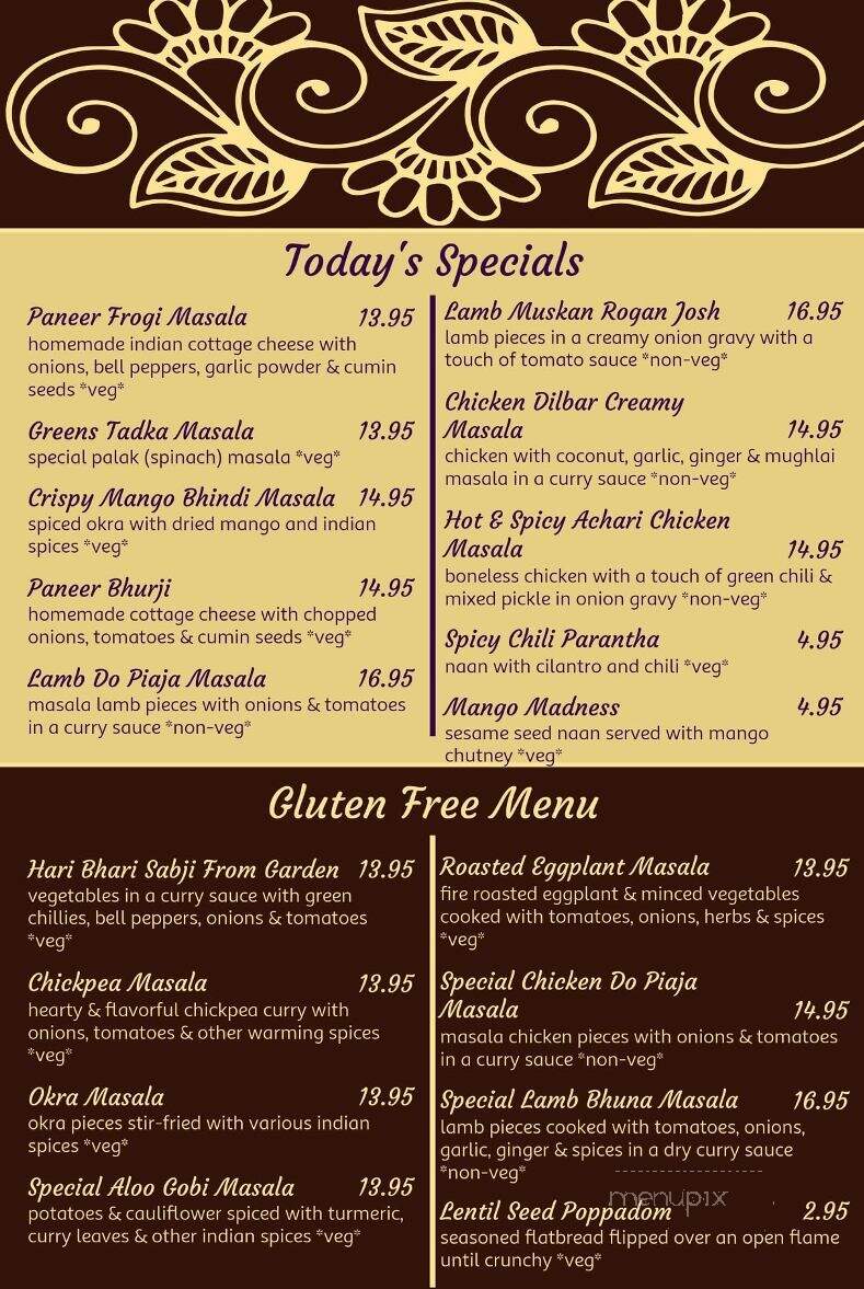 Dosa Grill - Albany, NY menu_pic