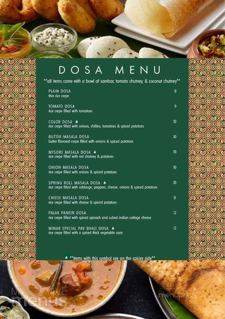 Dosa Grill - Albany, NY menu_pic