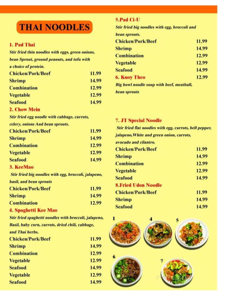 JT Oishi Cafe - Dumas, TX menu_pic