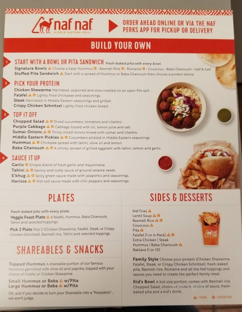 Naf Naf Grill - Pembroke Pines, FL menu_pic