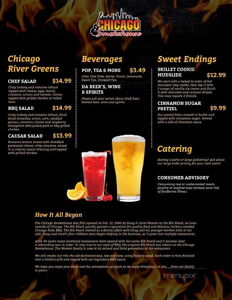 Chicago Smokehouse - Tarpon Springs, FL menu_pic