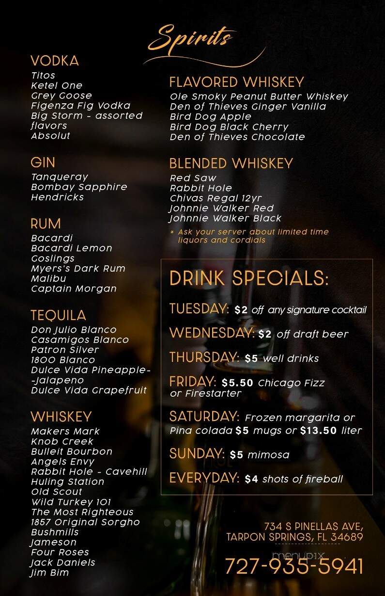 Chicago Smokehouse - Tarpon Springs, FL menu_pic
