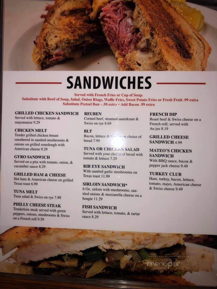 Mateo's Restaurant - Waupun, WI menu_pic