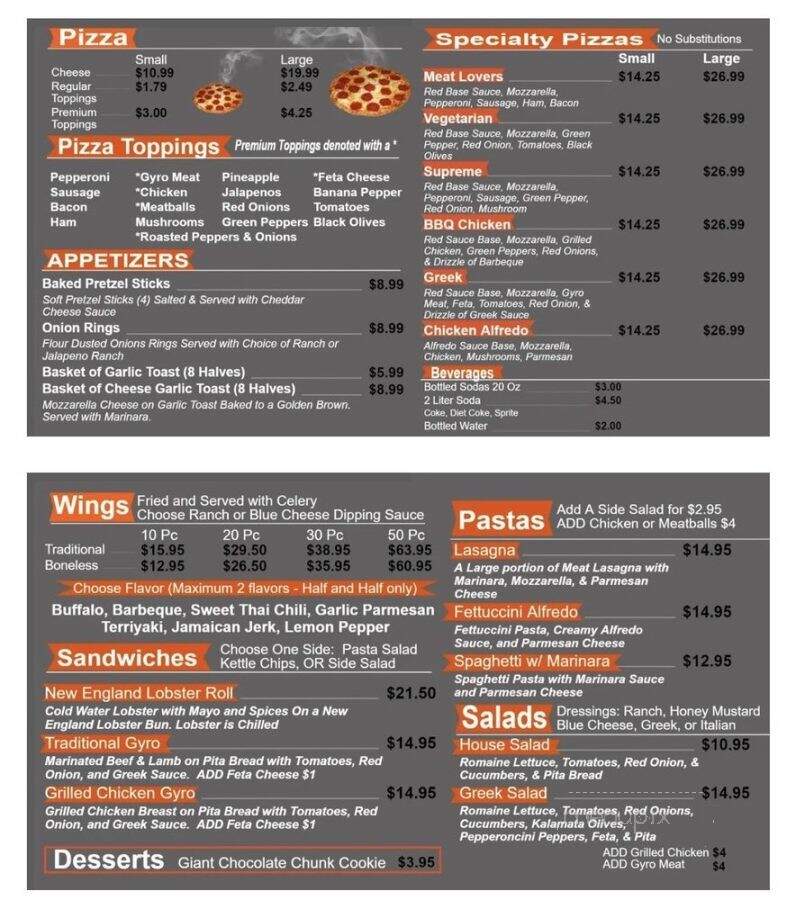 Pizza At the Pass - Orange Beach, AL menu_pic