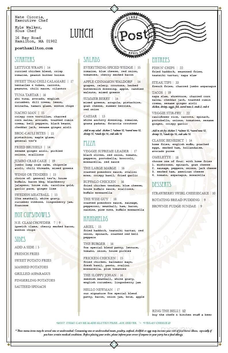 Post - Hamilton, MA menu_pic