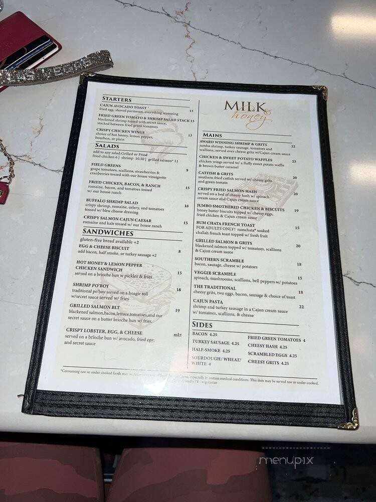 Milk & Honey Cafe - Sterling, VA menu_pic