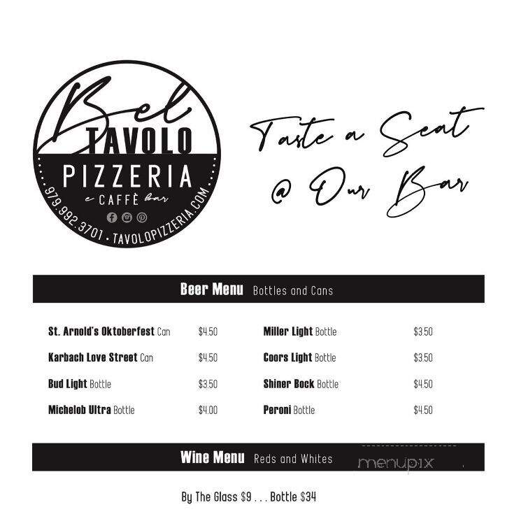 Bel Tavolo Pizzeria - New Ulm, TX