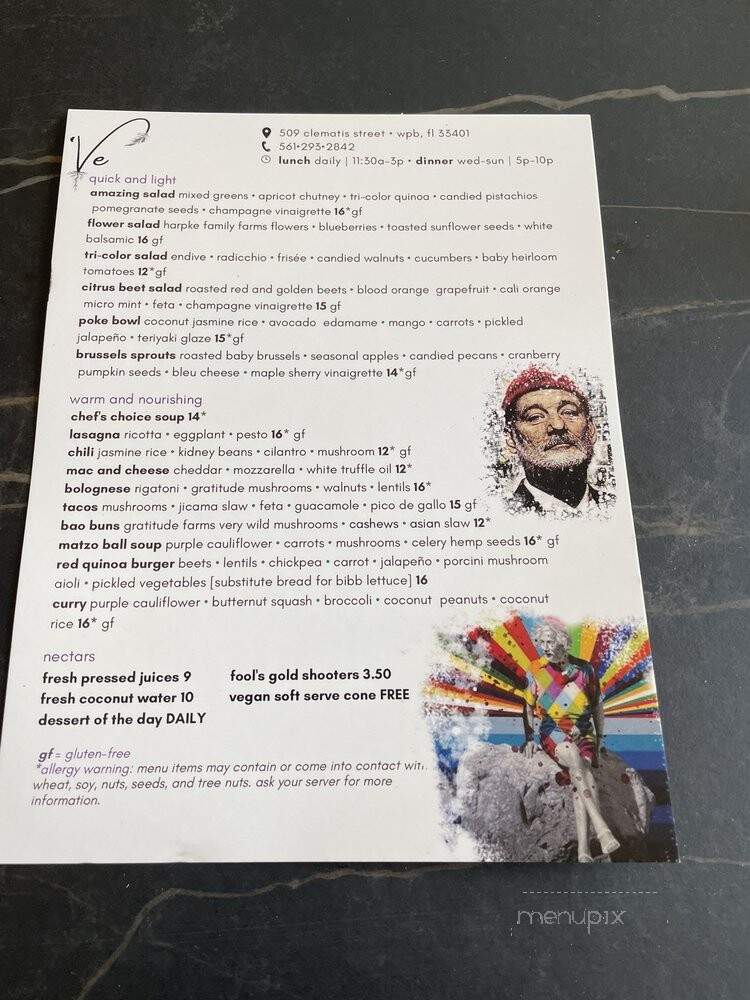 Ve - West Palm Beach, FL menu_pic