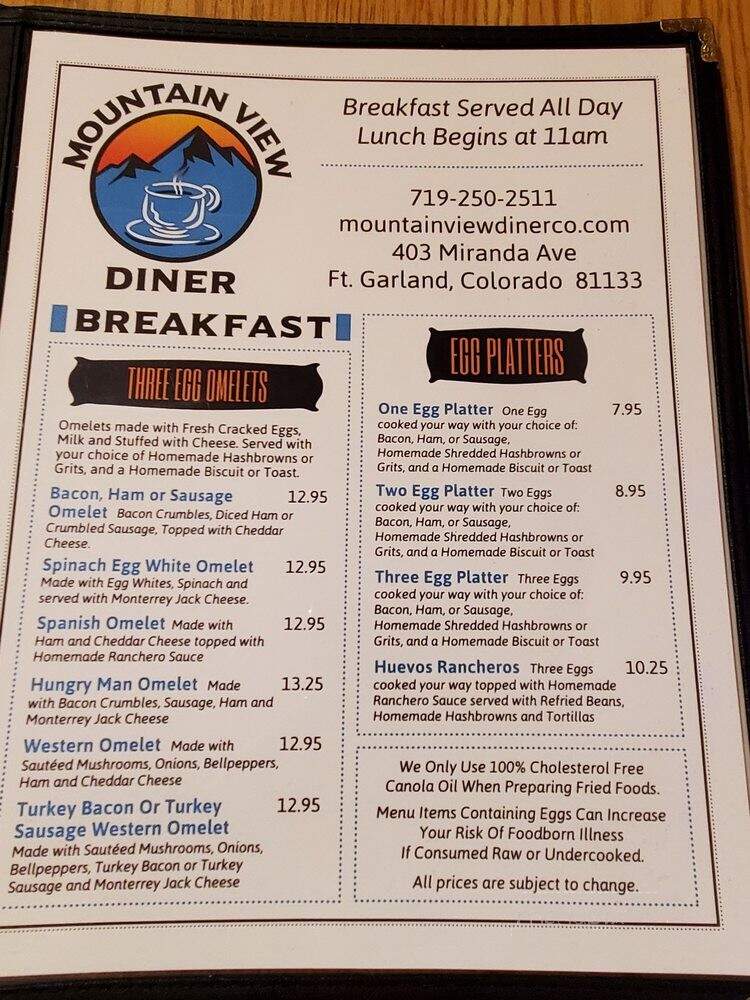 Mountain View Diner - Fort Garland, CO