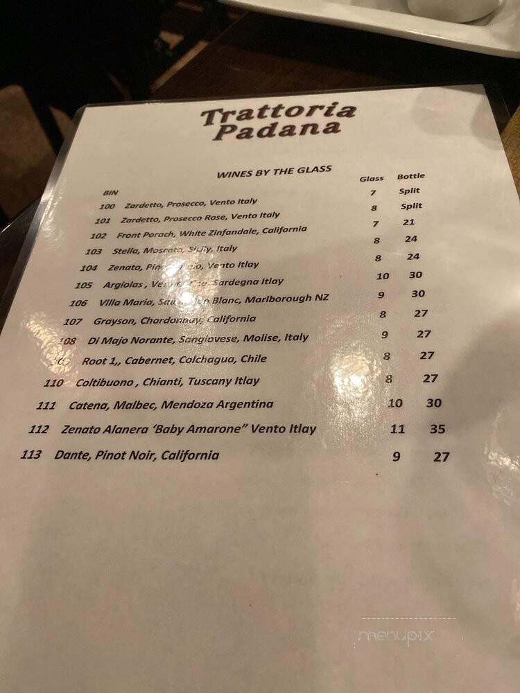 Trattoria Padana - Fort Myers, FL menu_pic
