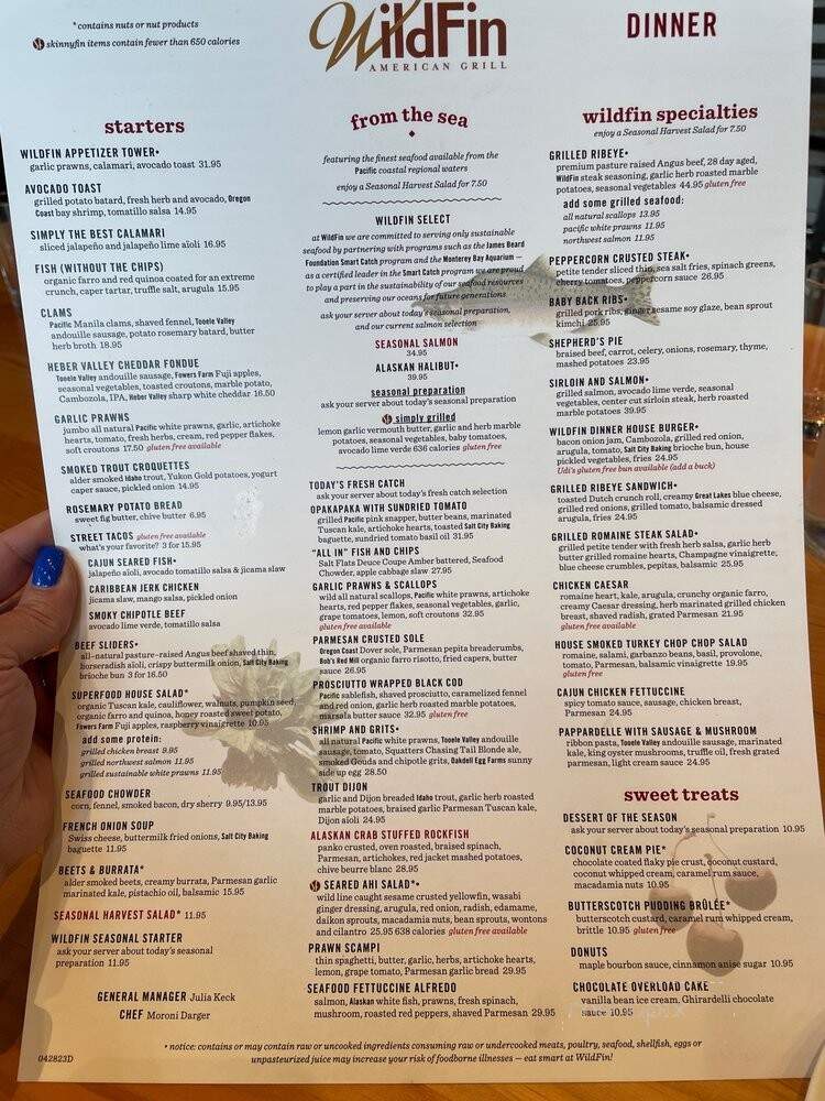 Wildfin American Grill - Riverton, UT menu_pic