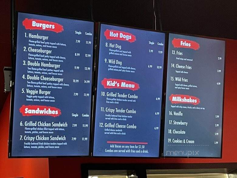 Fred's Burger - Fairfield, CA menu_pic