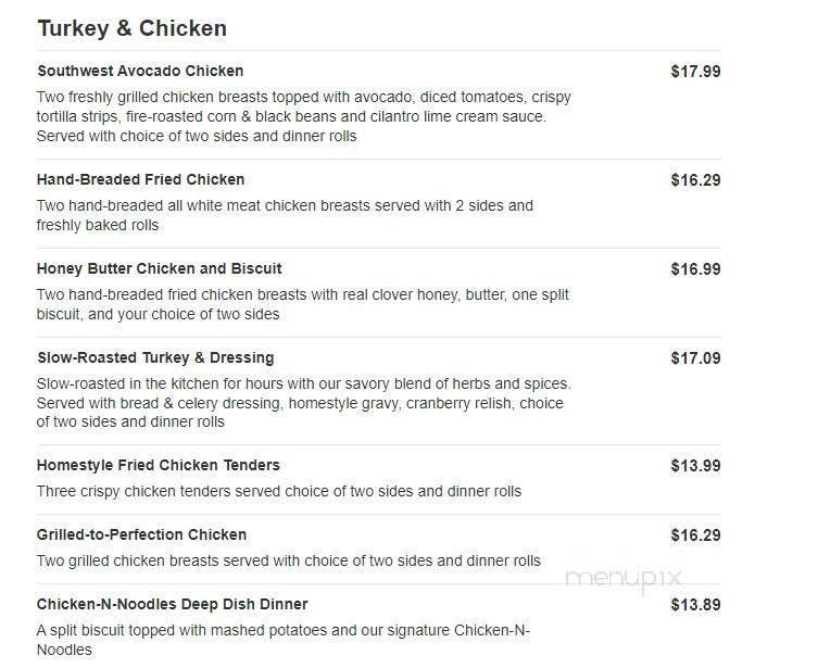 Bob Evans Restaurant - Princeton, IN menu_pic